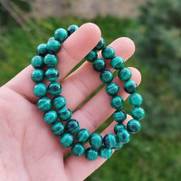 8mm Natural Malachite Stone Bracelet