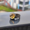 925 Silver Citrine Stone Ring - Men Ring