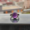 925 Silver Natural Amethyst Stone Ring - Men Ring