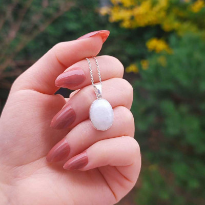 925 Silver Moonstone Pendant