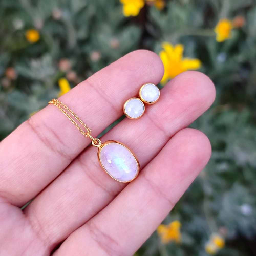 925 Sterling Silver moonstone set 925 Sterling Silver moonstone set