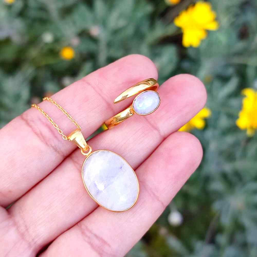 925 Sterling Silver moonstone set 925 Sterling Silver moonstone set
