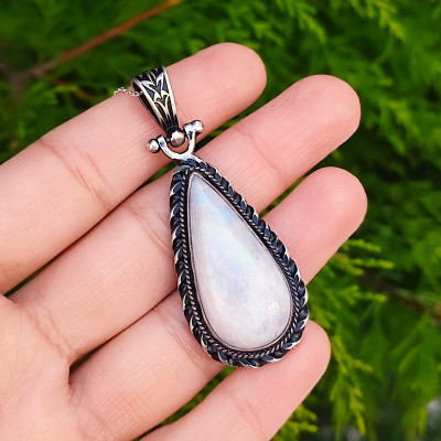 925 Silver Moonstone Pendant