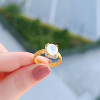 925 Silver Natural Moonstone Ring