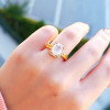 925 Silver Natural Moonstone Ring