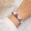 Natural Moonstone , amethyst , rose quartz , labradorite stone Bracelet