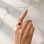 Multi Stone Ring , 925 Silver Rose Quartz & Amethyst Stone Ring - Free Size