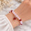 Natural Rose Quartz Stone Bracelet