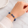 8mm sitrin ile Lapis Lazuli Bileklik