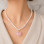 925 Silver Natural Rose Quartz & Pearl Stone Pendant