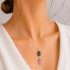 925 Silver Rare Emerald & tourmaline Stone Pendant