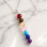 925 Sterling Silver Seven Chakras Natural Stone Pendant