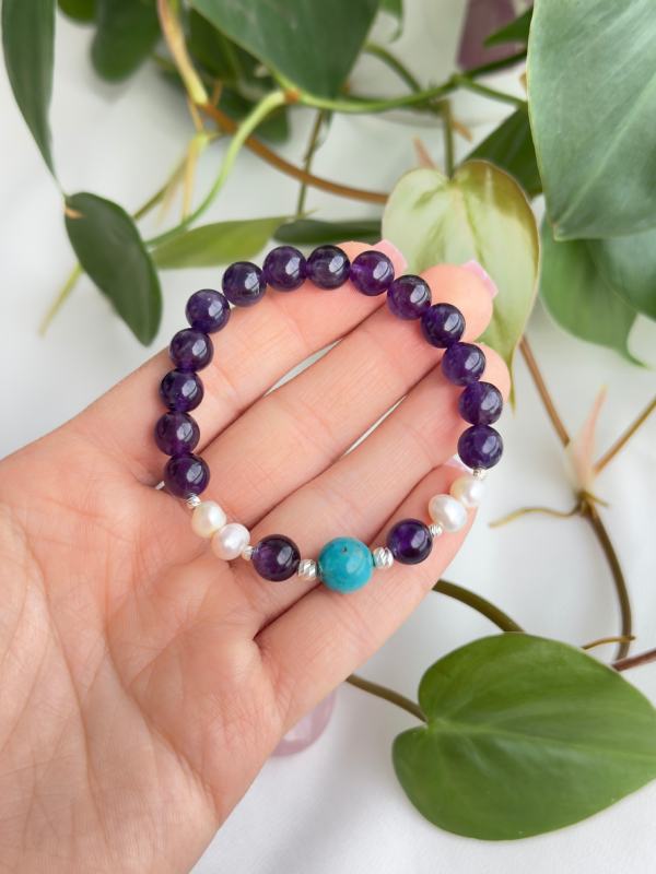 8mm Natural Amethyst Bracelet