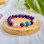 8mm Natural Amethyst , Pearl & Turquoise Bracelet