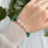 8mm Natural Malachite Stone & rose quartz Bracelet