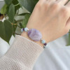 8mm Natural Aquamarine & Amethyst Stone Bracelet 8mm Natural Aquamarine & Amethyst Stone Bracelet