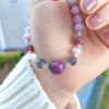 8mm Natural Kunzite Stone , pearl , labrodorite & ruby zeusite Bracelet 8mm Natural Kunzite Stone , pearl , labrodorite & ruby zeusite Bracelet