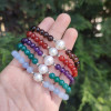 6mm Natural Amazonite & Pearl Bracelet 6mm Natural Amazonite & Pearl Bracelet