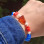 Multi Stone Bracelet , 8mm Blue Agate , Natural Red Coral, Pearl & Amber Bracelet