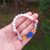 Multi Stone Bracelet , 8mm Moonstone , Lapis Lazuli , Citrine , Amethyst & Aquamarine Stones Bracelet Multi Stone Bracelet , 8mm Moonstone , Lapis Lazuli , Citrine , Amethyst & Aquamarine Stones Bracelet