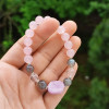 Multi Stone Bracelet , 8mm Rose Quartz , Labradorite , Crystal Quartz & Kunzite Bracelet Multi Stone Bracelet , 8mm Rose Quartz , Labradorite , Crystal Quartz & Kunzite Bracelet