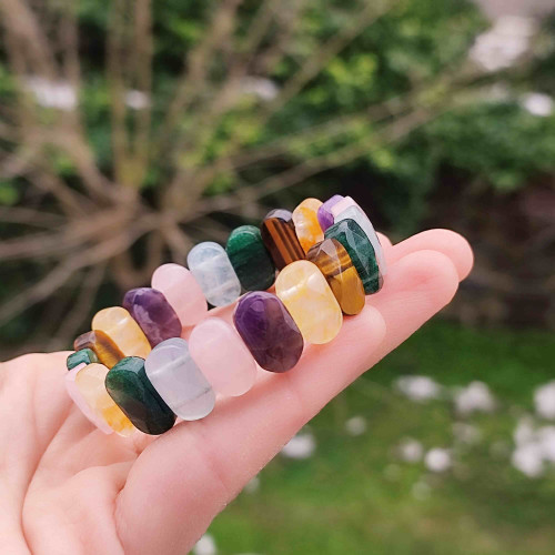 Natural Gemstone Bracelet - Special Cut