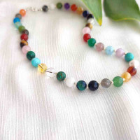 10'dan fazla Orijinal değerli taş Kolye