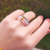 Tiny Rings Of Original Natural Stones Tiny Rings Of Original Natural Stones