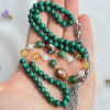 925 Sterling Silver Malachite Stone Rosary - Men Rosary 925 Sterling Silver Malachite Stone Rosary - Men Rosary