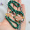 925 Sterling Silver Malachite Stone Rosary - Men Rosary
