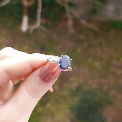 925 Silver Rare Opal Stone Ring