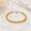 925 Silver Rare Fire Opal Bracelet