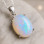 925 Silver Rare Fire Opal Pendant