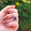 925 Silver Charoite Stone Pendant 
