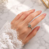 925 Silver Natural pyrite ring