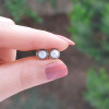 925 Sterling Silver White Pearl Earring