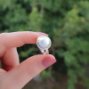 925 Sterling Silver White Pearl Ring 925 Sterling Silver White Pearl Ring