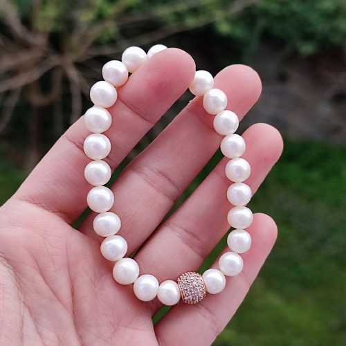 Natural White Pearl Bracelet Natural White Pearl Bracelet