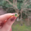 925 Silver Natural Green Tourmaline Stone Ring 925 Silver Natural Green Tourmaline Stone Ring