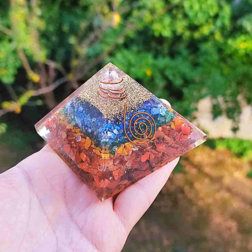 Seven Chakras Energy Healing Orgone Pyramid Seven Chakras Energy Healing Orgone Pyramid