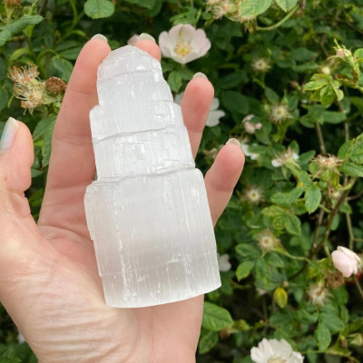 Selenite Energy Healing Tower