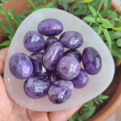 Natural Amethyst Tumbled Stone
