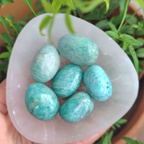Natural Amazonite Tumbled Stone Natural Amazonite Tumbled Stone