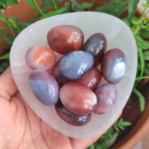 Natural Botswana Agate Tumbled Stone Natural Botswana Agate Tumbled Stone