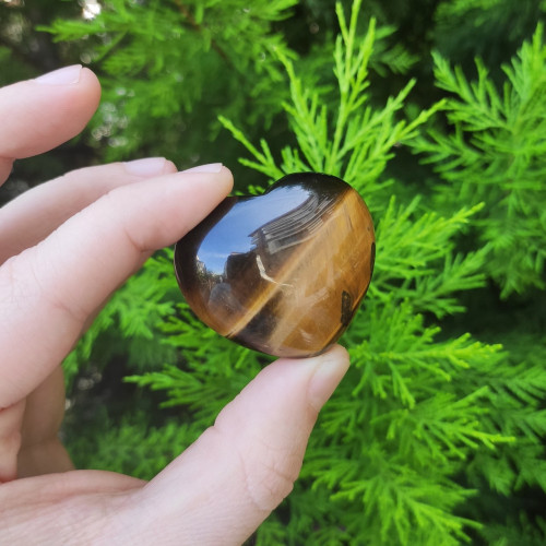 Natural Tiger Eye Heart Shape Natural Tiger Eye Heart Shape