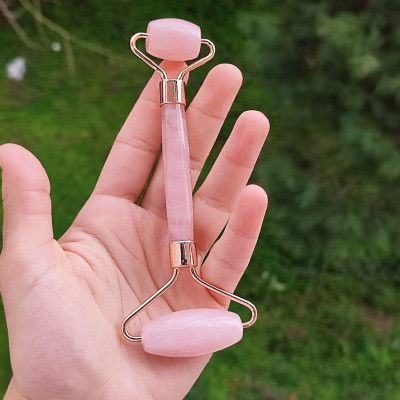 Natural Rose Quartz Roller