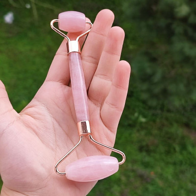 Natural Rose Quartz Roller