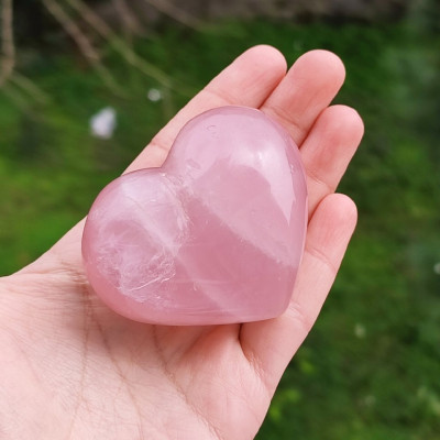 Natural Rose Quartz Heart Shape