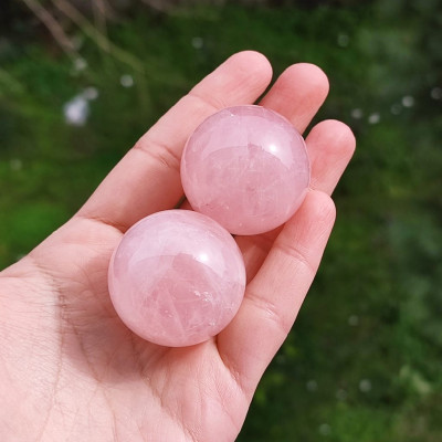 Natural Rose Quartz Ball Shape