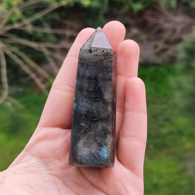 Natural Labradorite Stone Tower,
